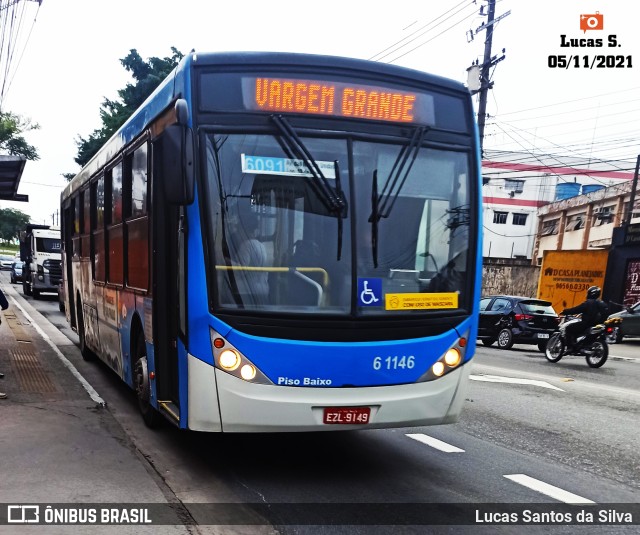 Viação Grajaú S.A. 6 1146 na cidade de São Paulo, São Paulo, Brasil, por Lucas Santos da Silva. Número da foto: #9454974.