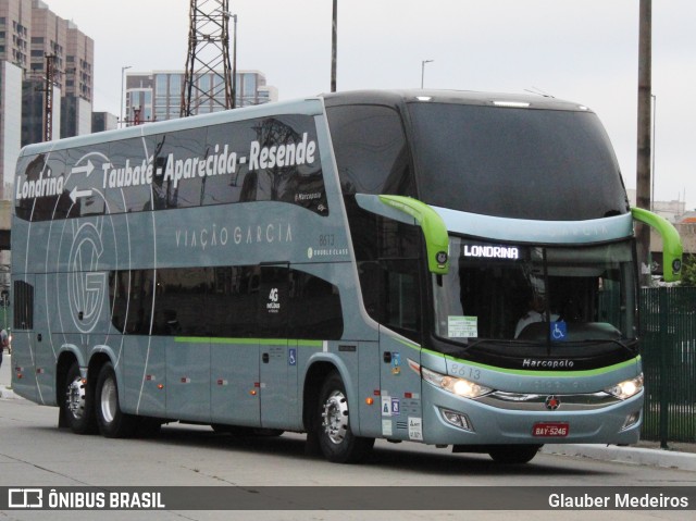 Viação Garcia 8613 na cidade de São Paulo, São Paulo, Brasil, por Glauber Medeiros. ID da foto: 9455983.