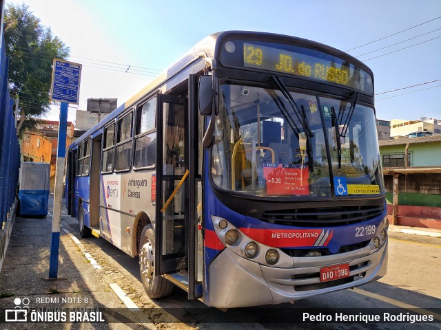 Viação Cidade de Caieiras 22.199 na cidade de Caieiras, São Paulo, Brasil, por Pedro Henrique Rodrigues . Número da foto: #9453664.