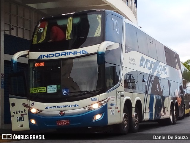 Empresa de Transportes Andorinha 7403 na cidade de Aparecida, São Paulo, Brasil, por Daniel De Souza. Número da foto: #9455596.