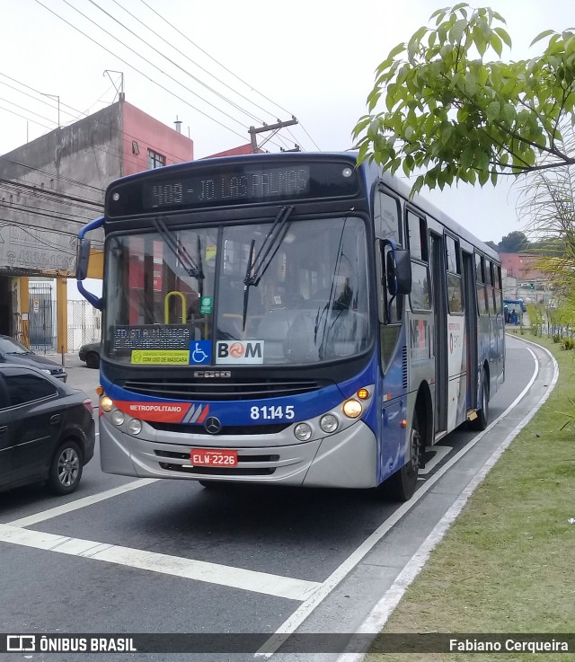 Next Mobilidade - ABC Sistema de Transporte 81.145 na cidade de São Bernardo do Campo, São Paulo, Brasil, por Fabiano Cerqueira. ID da foto: 9455783.