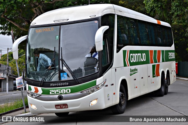 Empresa Gontijo de Transportes 21580 na cidade de São Paulo, São Paulo, Brasil, por Bruno Aparecido Machado. ID da foto: 9458846.