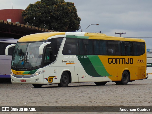 Empresa Gontijo de Transportes 7085 na cidade de Vitória da Conquista, Bahia, Brasil, por Anderson Queiroz. ID da foto: 9457702.