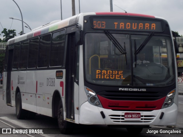 Transportes Barra D13268 na cidade de Rio de Janeiro, Rio de Janeiro, Brasil, por Jorge Gonçalves. ID da foto: 9461075.