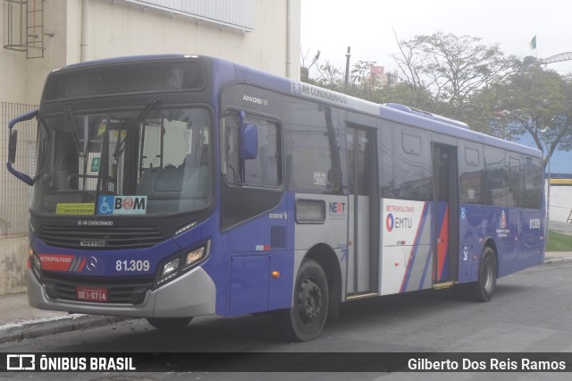 Next Mobilidade - ABC Sistema de Transporte 81.309 na cidade de São Bernardo do Campo, São Paulo, Brasil, por Gilberto Dos Reis Ramos. ID da foto: 9459855.