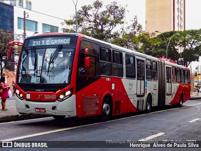 Itajaí Transportes Coletivos 2048 na cidade de Campinas, São Paulo, Brasil, por Henrique Alves de Paula Silva. Número da foto: #9460777.