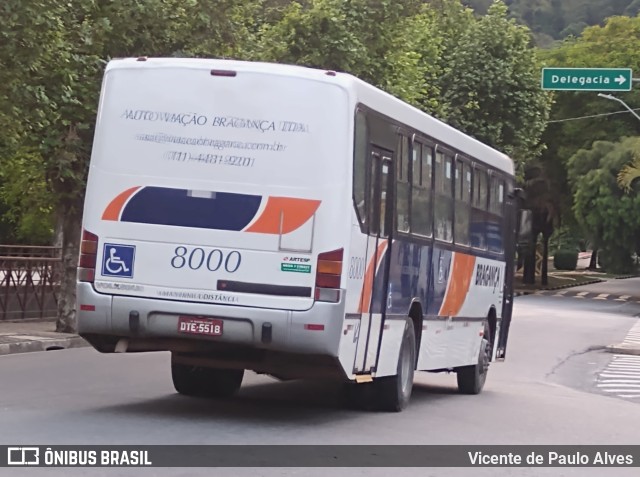 Auto Viação Bragança 8000 na cidade de São Roque, São Paulo, Brasil, por Vicente de Paulo Alves. Número da foto: #9462183.