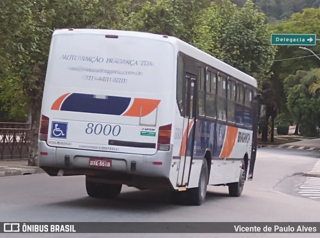 Auto Viação Bragança 8000 na cidade de São Roque, São Paulo, Brasil, por Vicente de Paulo Alves. ID da foto: 9462183.