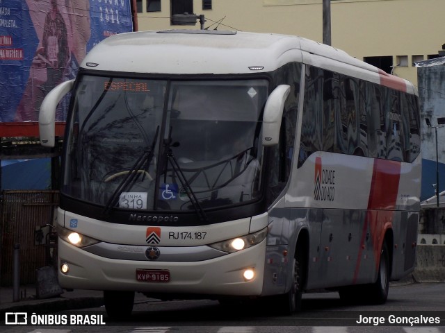 Viação Cidade do Aço RJ 174.187 na cidade de Rio de Janeiro, Rio de Janeiro, Brasil, por Jorge Gonçalves. Número da foto: #9461067.