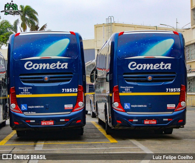 Viação Cometa 719523 na cidade de São Paulo, São Paulo, Brasil, por Luiz Felipe Coelho. ID da foto: 9459257.