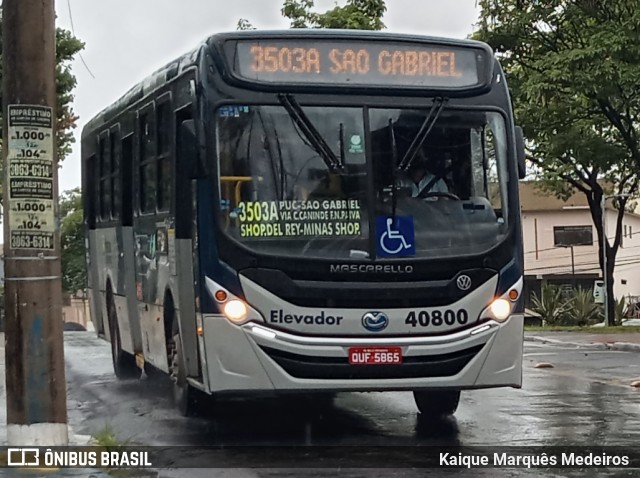 Coletur Coletivos Urbanos 40800 na cidade de Belo Horizonte, Minas Gerais, Brasil, por Kaique Marquês Medeiros . Número da foto: #9461954.