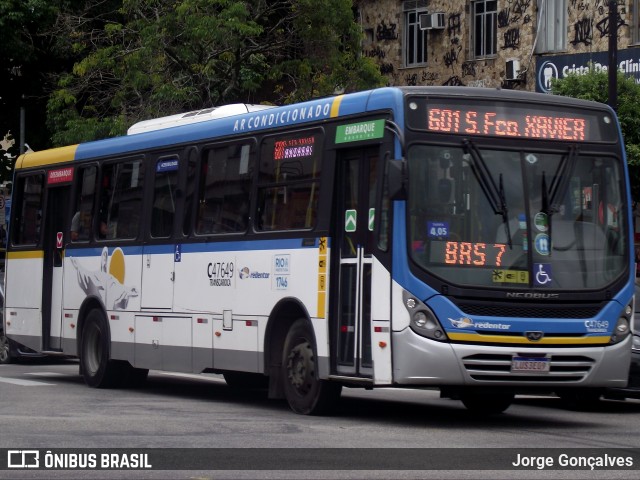 Viação Redentor C47649 na cidade de Rio de Janeiro, Rio de Janeiro, Brasil, por Jorge Gonçalves. Número da foto: #9461116.