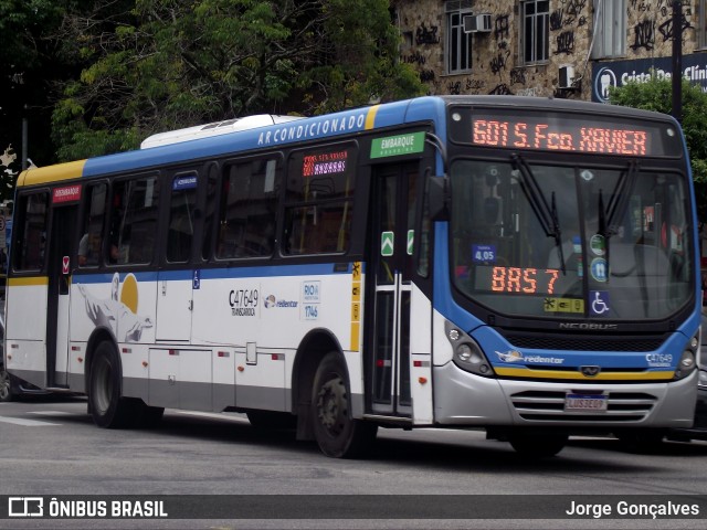 Viação Redentor C47649 na cidade de Rio de Janeiro, Rio de Janeiro, Brasil, por Jorge Gonçalves. ID da foto: 9461116.