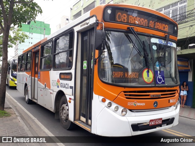 Expresso Nossa Senhora da Glória B06060 na cidade de Nova Iguaçu, Rio de Janeiro, Brasil, por Augusto César. Número da foto: #9459751.
