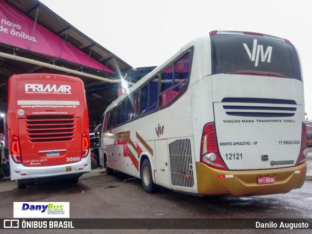 Viação Mana Transportes 12121 na cidade de São Paulo, São Paulo, Brasil, por Danilo Augusto. ID da foto: 9462022.