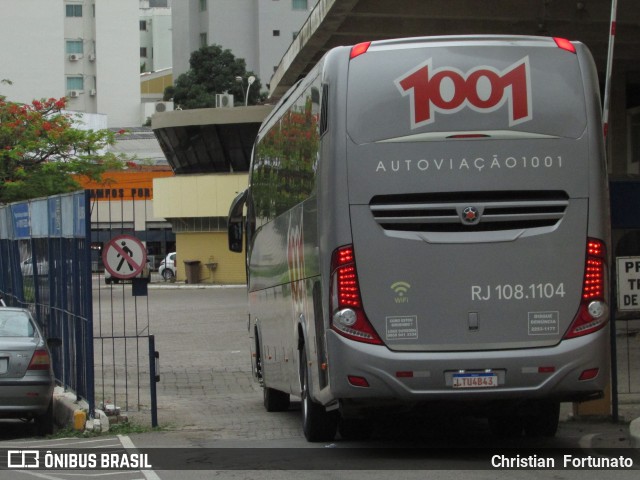 Auto Viação 1001 RJ 108.1104 na cidade de Muriaé, Minas Gerais, Brasil, por Christian  Fortunato. ID da foto: 9461636.