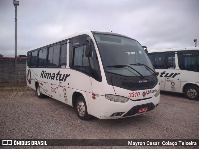 Rimatur Transportes 3310 na cidade de Fazenda Rio Grande, Paraná, Brasil, por Mayron Cesar  Colaço Teixeira. ID da foto: 9465294.