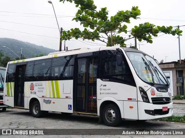 Otrantur Transporte e Turismo 19-136 na cidade de São Vicente, São Paulo, Brasil, por Adam Xavier Rodrigues Lima. Número da foto: #9463320.