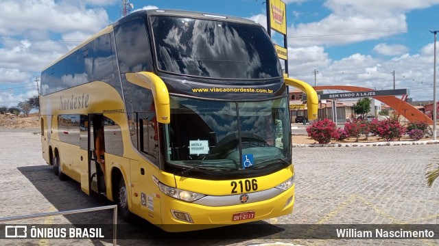 Viação Nordeste 2106 na cidade de Lajes, Rio Grande do Norte, Brasil, por William Nascimento. Número da foto: #9463015.