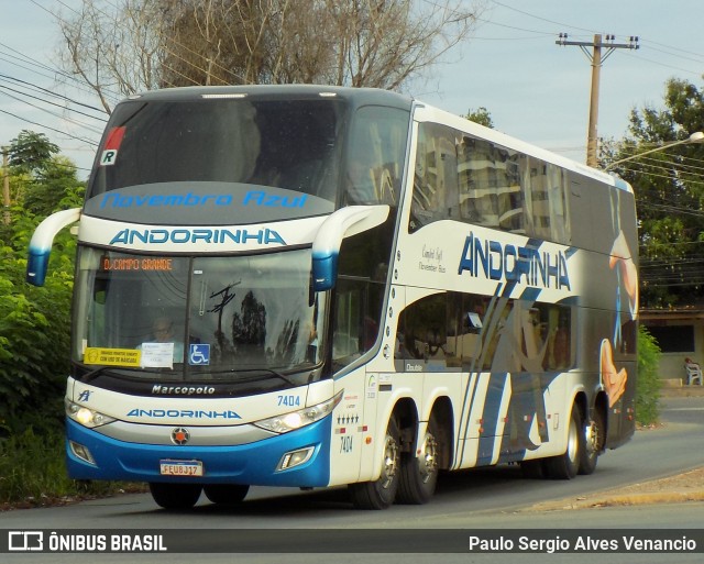 Empresa de Transportes Andorinha 7404 na cidade de Cuiabá, Mato Grosso, Brasil, por Paulo Sergio Alves Venancio. Número da foto: #9463029.