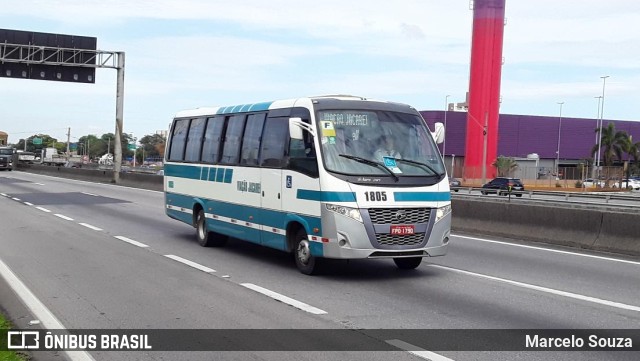 Viação Jacareí 1805 na cidade de São José dos Campos, São Paulo, Brasil, por Marcelo Souza. Número da foto: #9463695.