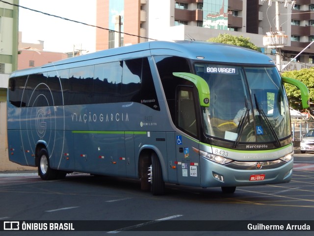 Viação Garcia 8433 na cidade de Sorocaba, São Paulo, Brasil, por Guilherme Arruda. Número da foto: #9464255.
