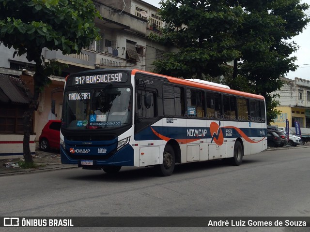 Viação Novacap B51604 na cidade de Rio de Janeiro, Rio de Janeiro, Brasil, por André Luiz Gomes de Souza. ID da foto: 9464273.