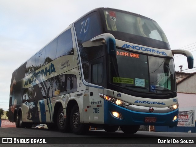 Empresa de Transportes Andorinha 7403 na cidade de Aparecida, São Paulo, Brasil, por Daniel De Souza. Número da foto: #9463939.