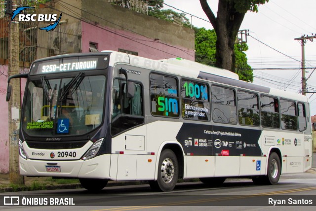 Viação Torres 20940 na cidade de Belo Horizonte, Minas Gerais, Brasil, por Ryan Santos. ID da foto: 9464211.