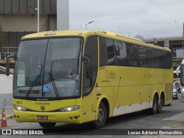 Viação Itapemirim 8805 na cidade de Rio de Janeiro, Rio de Janeiro, Brasil, por Lucas Adriano Bernardino. ID da foto: 9464807.