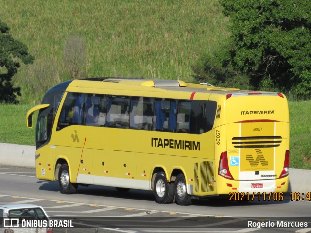 Viação Itapemirim 60027 na cidade de São José dos Campos, São Paulo, Brasil, por Rogerio Marques. Número da foto: #9468868.