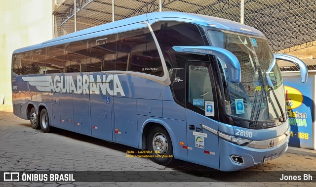 Viação Águia Branca 28190 na cidade de Lajinha, Minas Gerais, Brasil, por Jones Bh. ID da foto: 9467872.