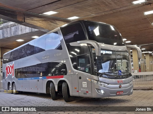 Auto Viação 1001 RJ 108.681 na cidade de Belo Horizonte, Minas Gerais, Brasil, por Jones Bh. ID da foto: 9467863.