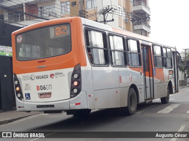 Expresso Nossa Senhora da Glória B06011 na cidade de Nova Iguaçu, Rio de Janeiro, Brasil, por Augusto César. Número da foto: #9467469.