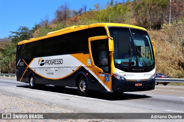 Viação Progresso 30303 na cidade de Três Rios, Rio de Janeiro, Brasil, por Adriano Duarte. ID da foto: 9466951.