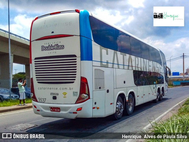 Auto Viação Catarinense 3537 na cidade de Campinas, São Paulo, Brasil, por Henrique Alves de Paula Silva. ID da foto: 9468696.