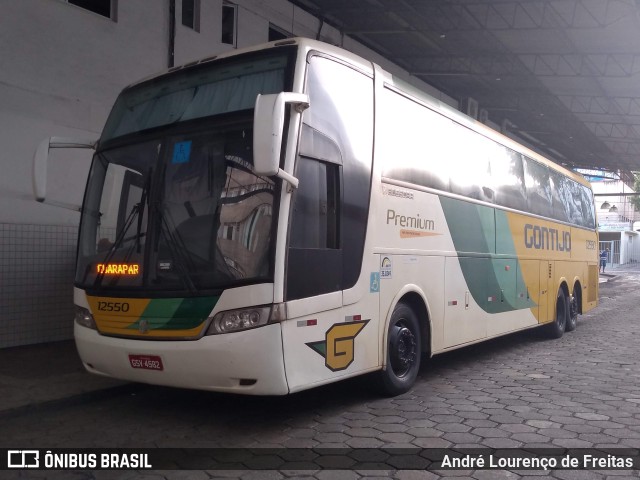 Empresa Gontijo de Transportes 12550 na cidade de Ipatinga, Minas Gerais, Brasil, por André Lourenço de Freitas. ID da foto: 9466679.