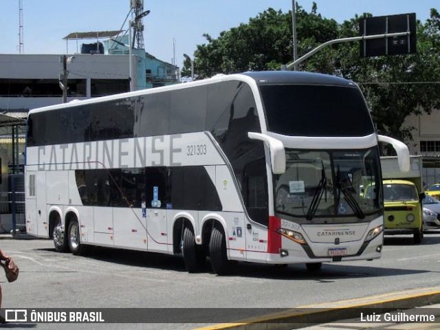 Auto Viação Catarinense 321303 na cidade de Rio de Janeiro, Rio de Janeiro, Brasil, por Luiz Guilherme. ID da foto: 9467055.