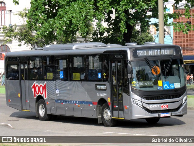 Auto Viação 1001 RJ 108.1199 na cidade de Niterói, Rio de Janeiro, Brasil, por Gabriel de Oliveira. ID da foto: 9467193.