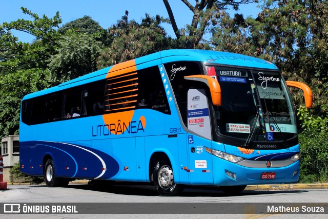 Litorânea Transportes Coletivos 5981 na cidade de São Paulo, São Paulo, Brasil, por Matheus Souza. Número da foto: #9468787.