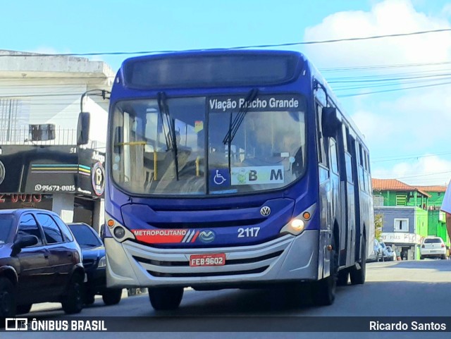 Viação Riacho Grande 2117 na cidade de São Bernardo do Campo, São Paulo, Brasil, por Ricardo Santos. ID da foto: 9466091.