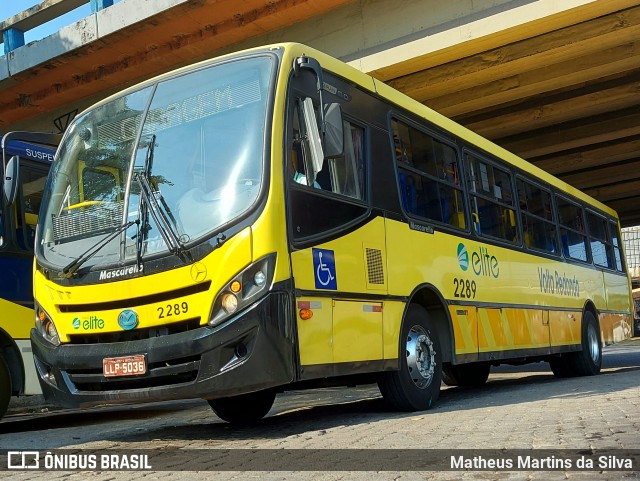 Viação Elite 2289 na cidade de Volta Redonda, Rio de Janeiro, Brasil, por Matheus Martins da Silva. Número da foto: #9470396.