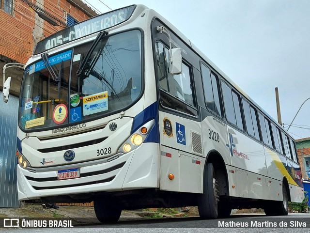 Viação Pinheiral 3028 na cidade de Volta Redonda, Rio de Janeiro, Brasil, por Matheus Martins da Silva. ID da foto: 9470668.