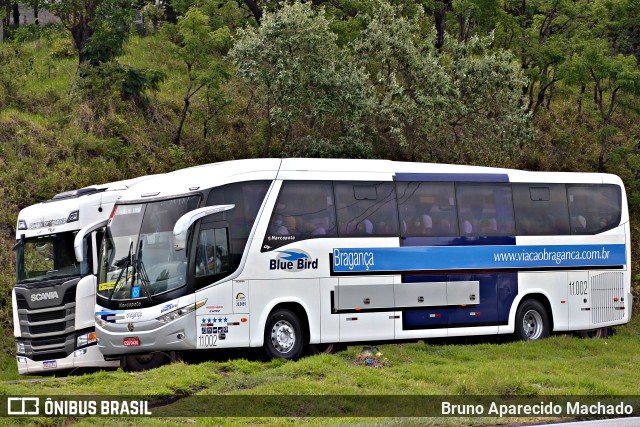 Auto Viação Bragança 11002 na cidade de Atibaia, São Paulo, Brasil, por Bruno Aparecido Machado. Número da foto: #9472188.
