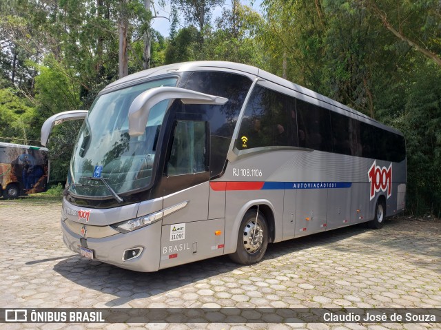 Auto Viação 1001 RJ 108.1106 na cidade de Sapucaí-Mirim, Minas Gerais, Brasil, por Claudio José de Souza. ID da foto: 9471669.