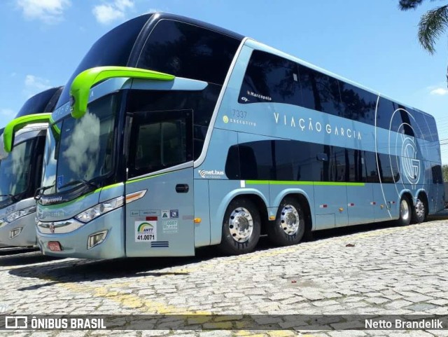Viação Garcia 7337 na cidade de Curitiba, Paraná, Brasil, por Netto Brandelik. Número da foto: #9471031.