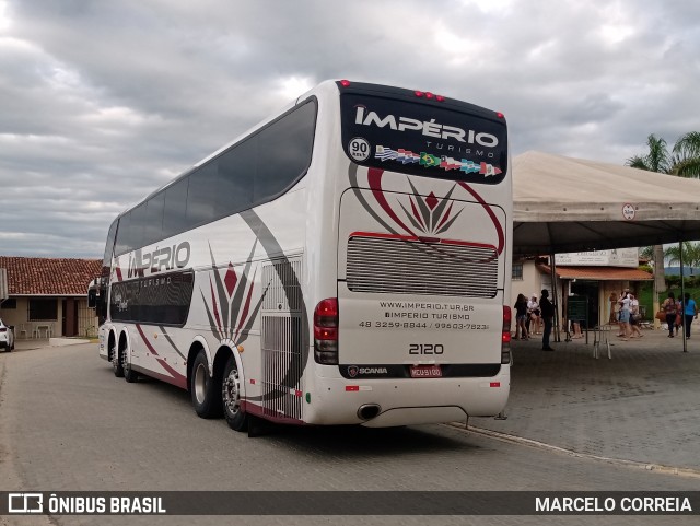 Império Turismo 2120 na cidade de Guaratinguetá, São Paulo, Brasil, por MARCELO CORREIA. Número da foto: #9470945.