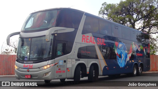 Real Sul Turismo 2018136 na cidade de Brasília, Distrito Federal, Brasil, por João Gonçalves. ID da foto: 9471891.