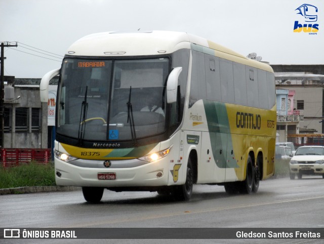 Empresa Gontijo de Transportes 18375 na cidade de Itabaiana, Sergipe, Brasil, por Gledson Santos Freitas. ID da foto: 9469800.