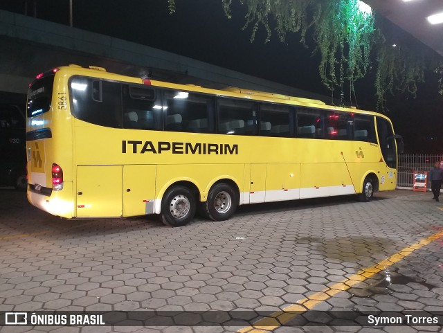 Viação Itapemirim 5861 na cidade de Belo Horizonte, Minas Gerais, Brasil, por Symon Torres. ID da foto: 9469915.